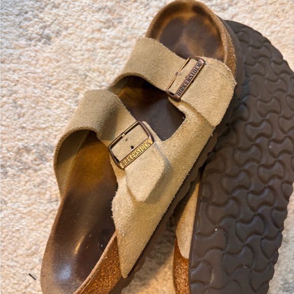Birkenstock Arizona Taupe Suede Sandals EU 39 - Picture 3 of 5